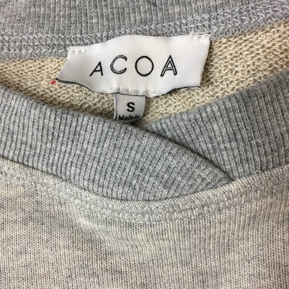 ACOA Gray Pink Green 'HIGH MAINTENANCE' Print Drawstring Hem Cropped Shirt - Picture 2 of 14